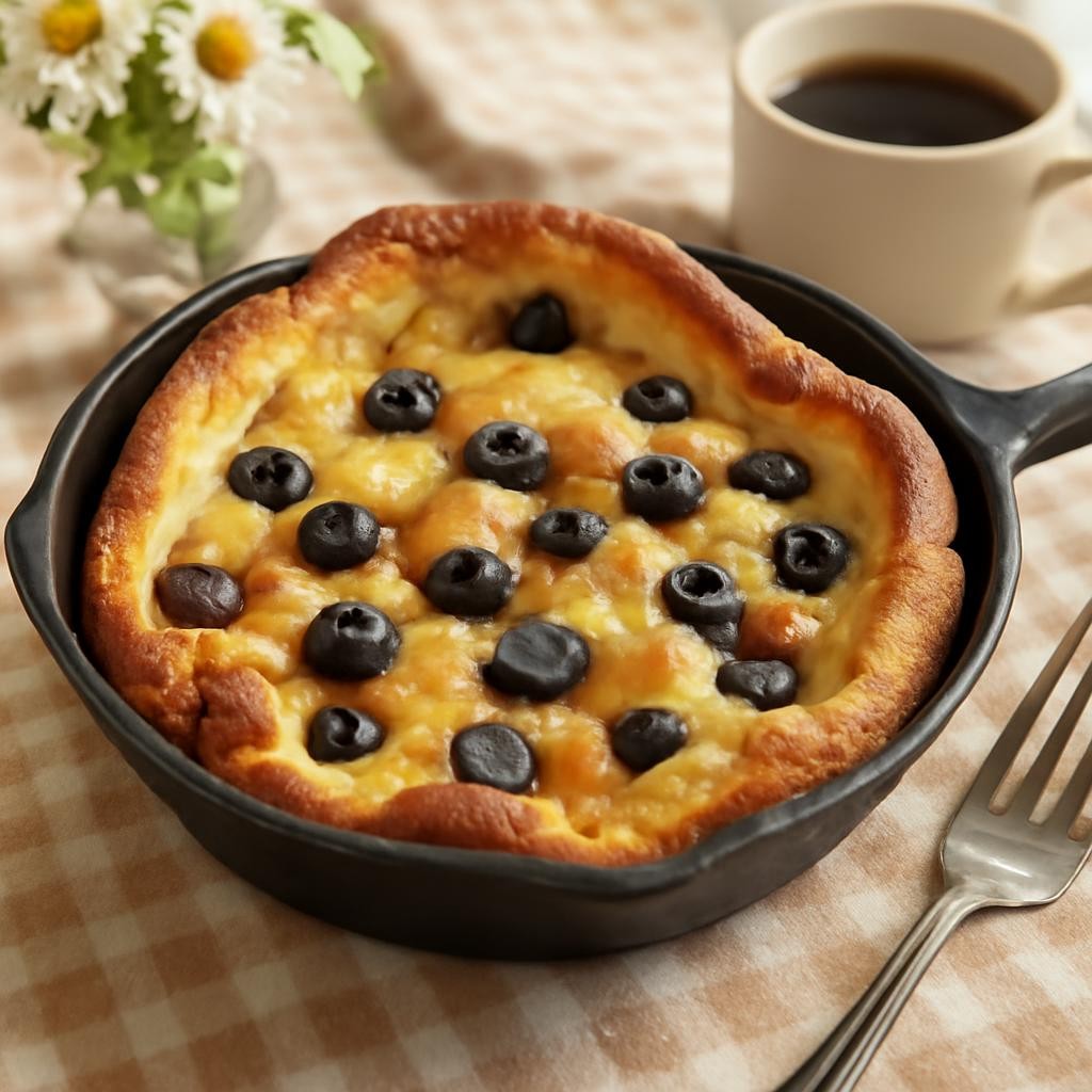 Blueberry Dutch Baby Pancake