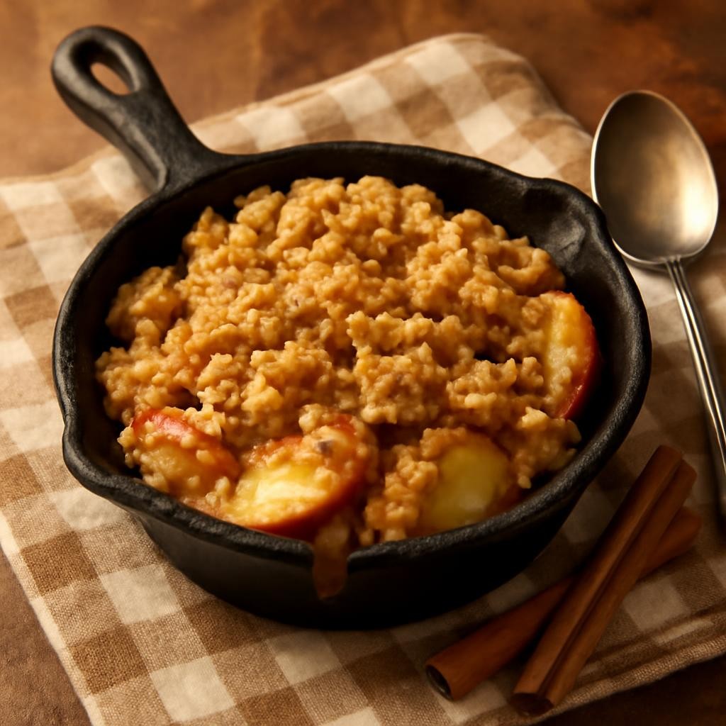 Microwave Apple Crisp