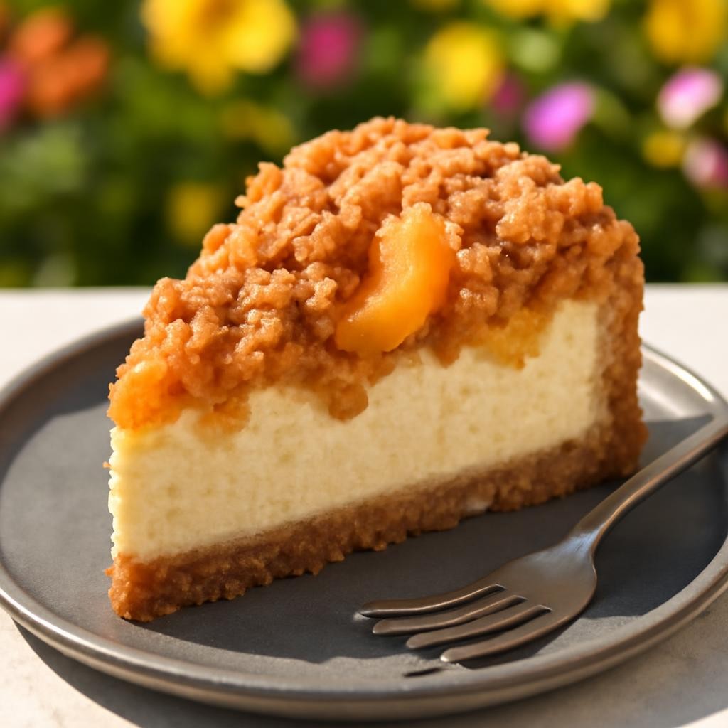 Peach Cobbler Cheesecake