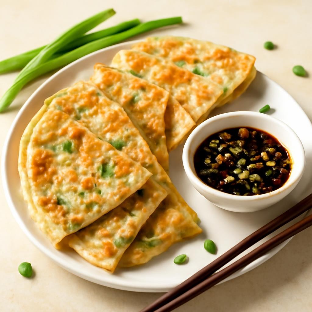Spring onion pancakes