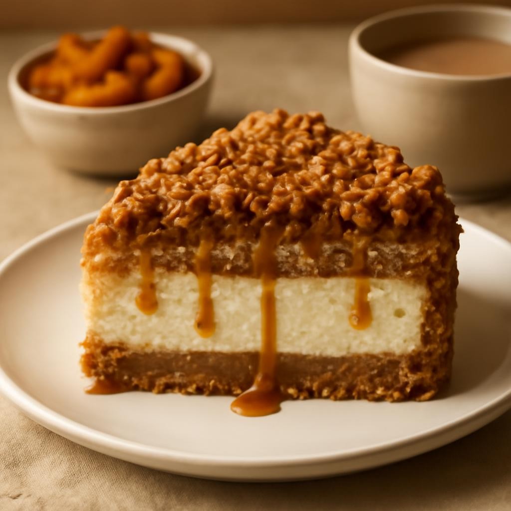 apple crisp cheesecake recipe
