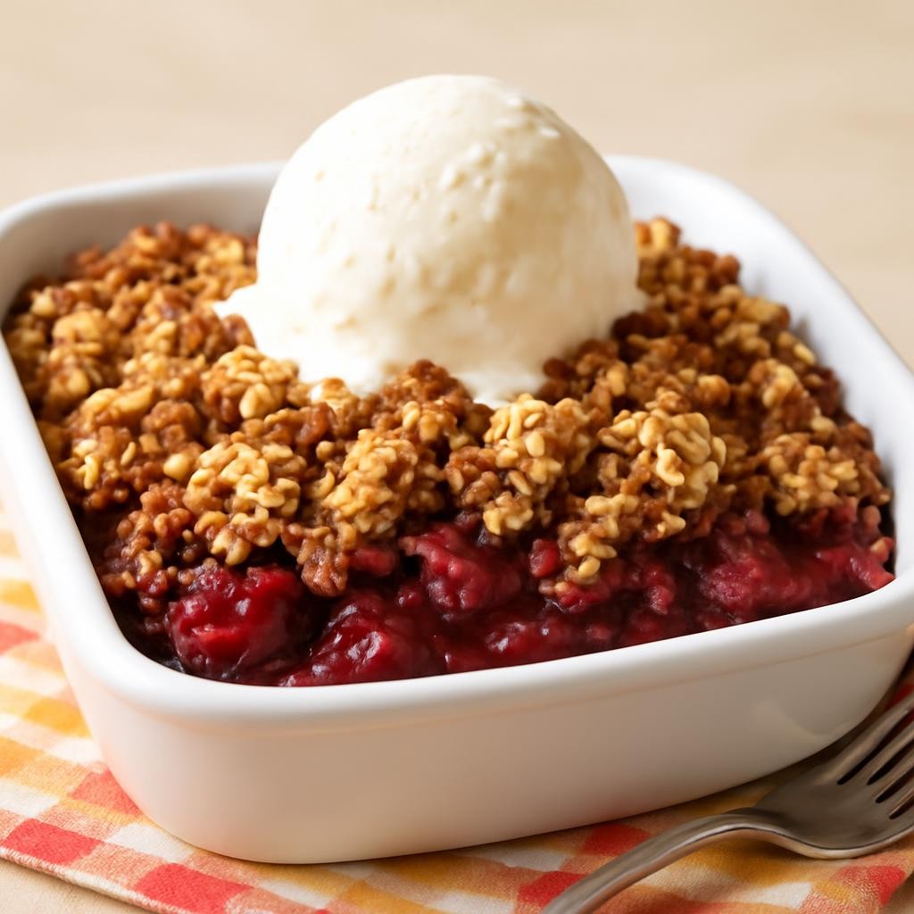 fresh cherry crisp