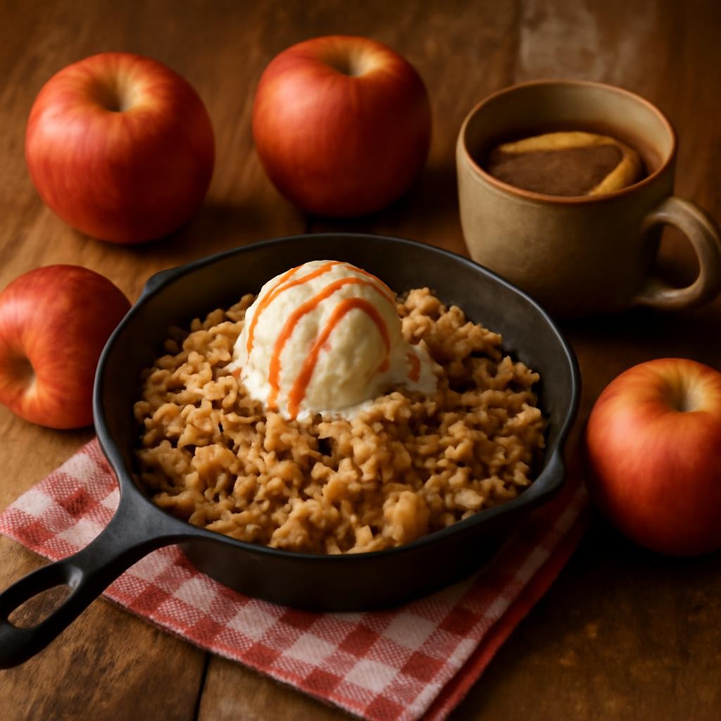 fried apple crisp recipe