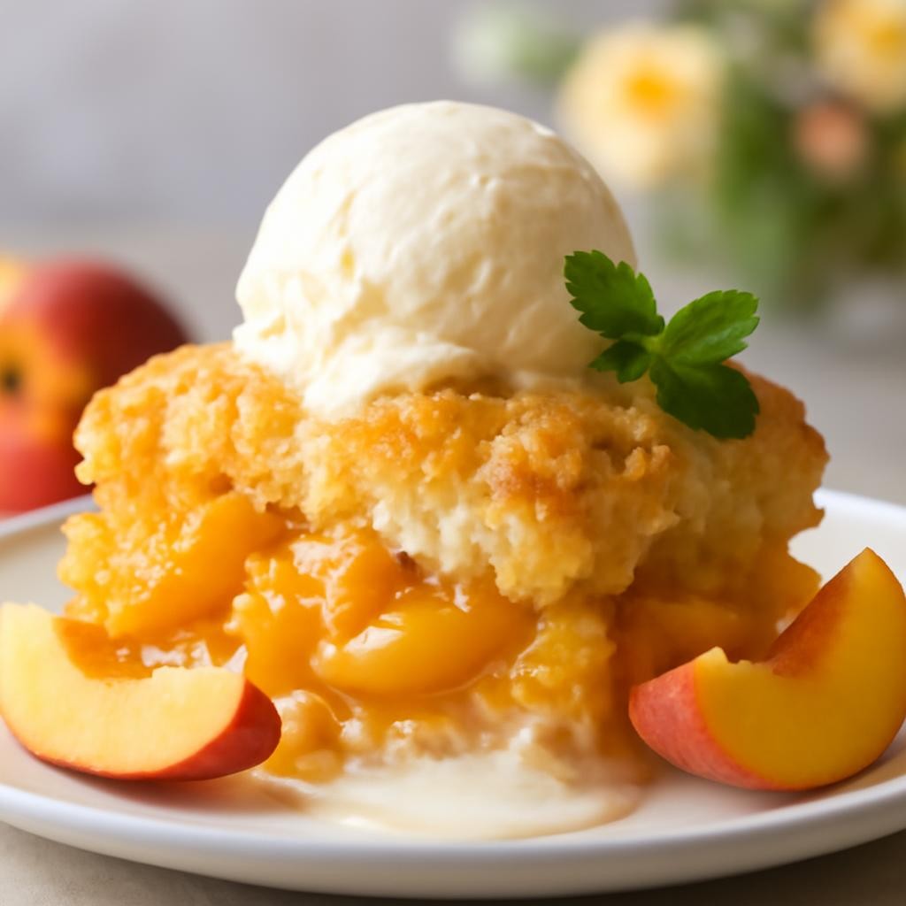 peach dump cake recipe