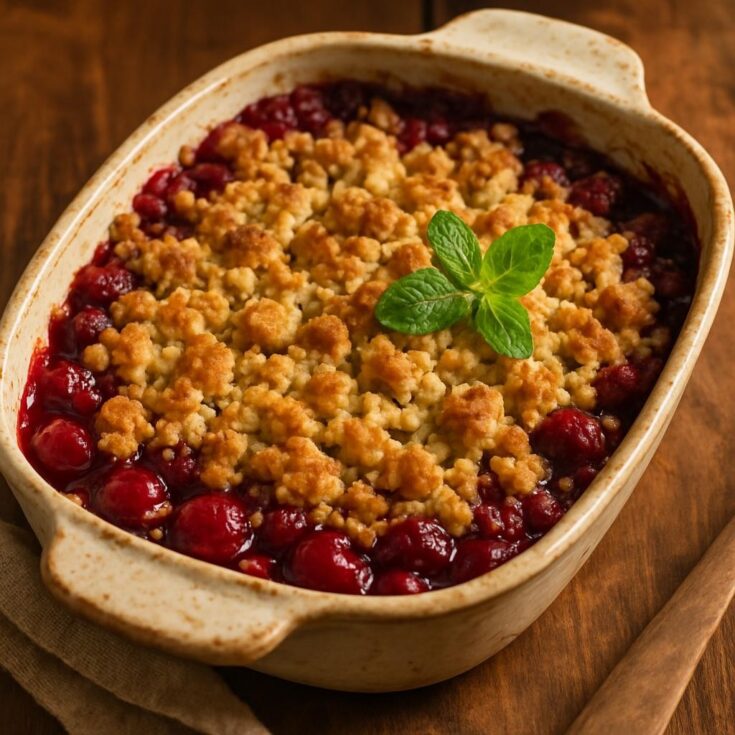 Fresh Cherry Crisp