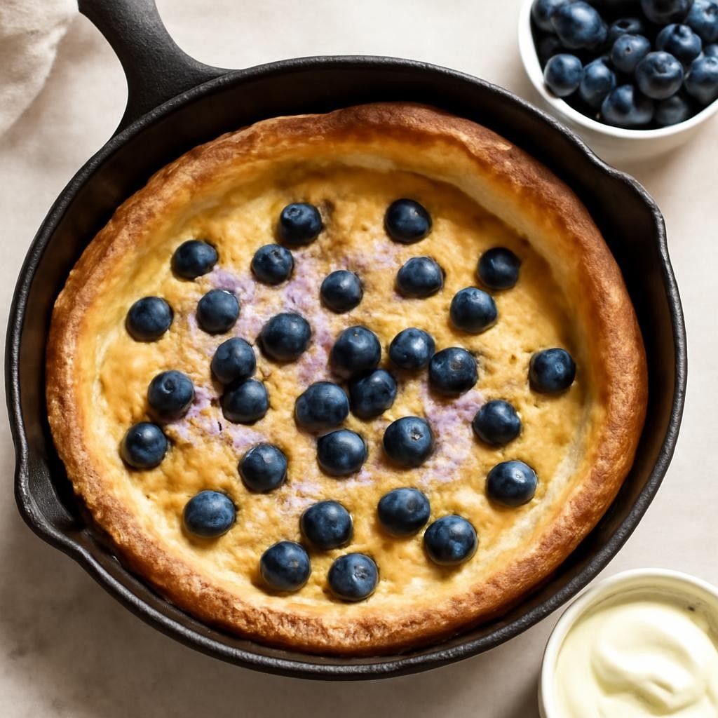 Blueberry Dutch Baby Pancake