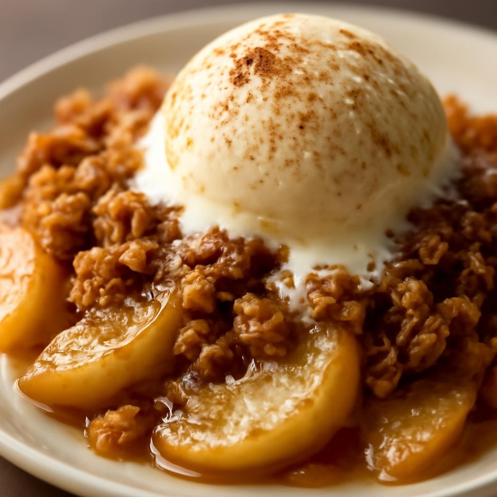 Microwave Apple Crisp
