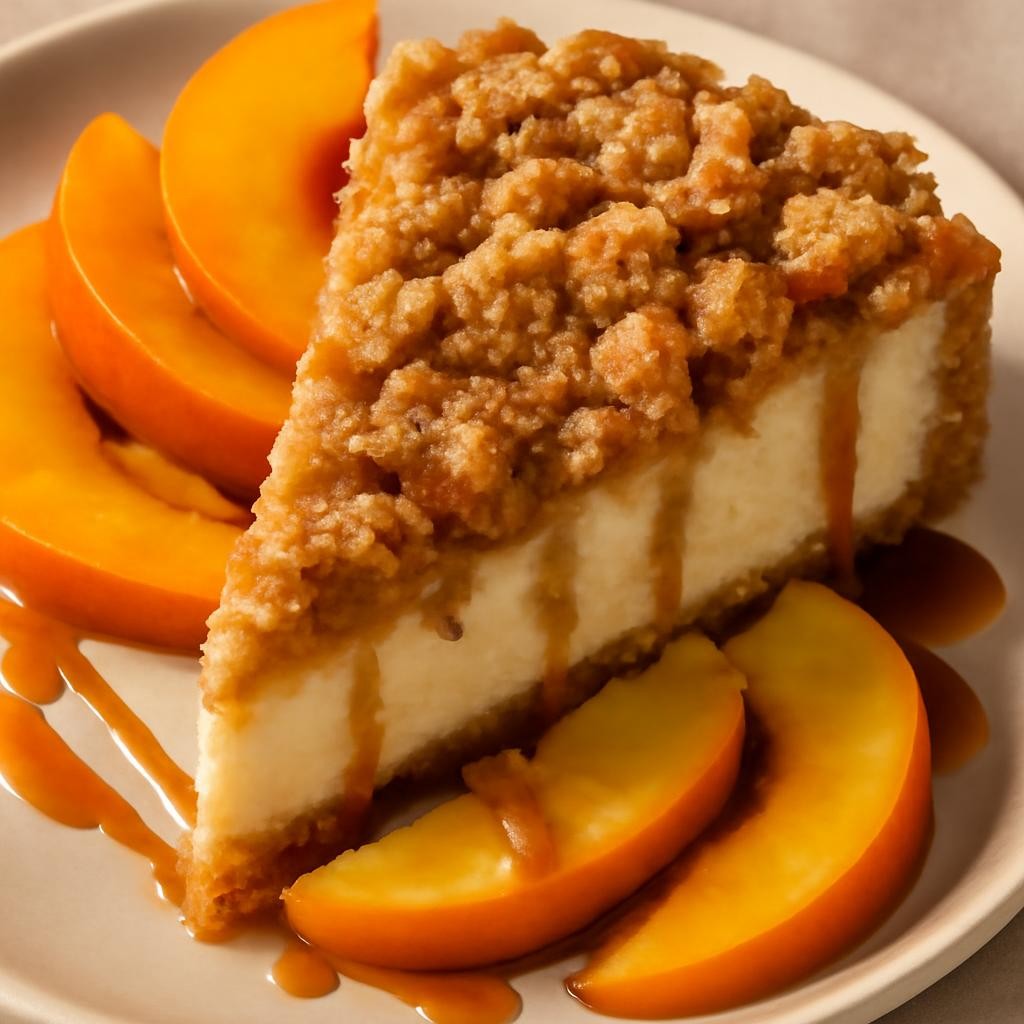 Peach Cobbler Cheesecake