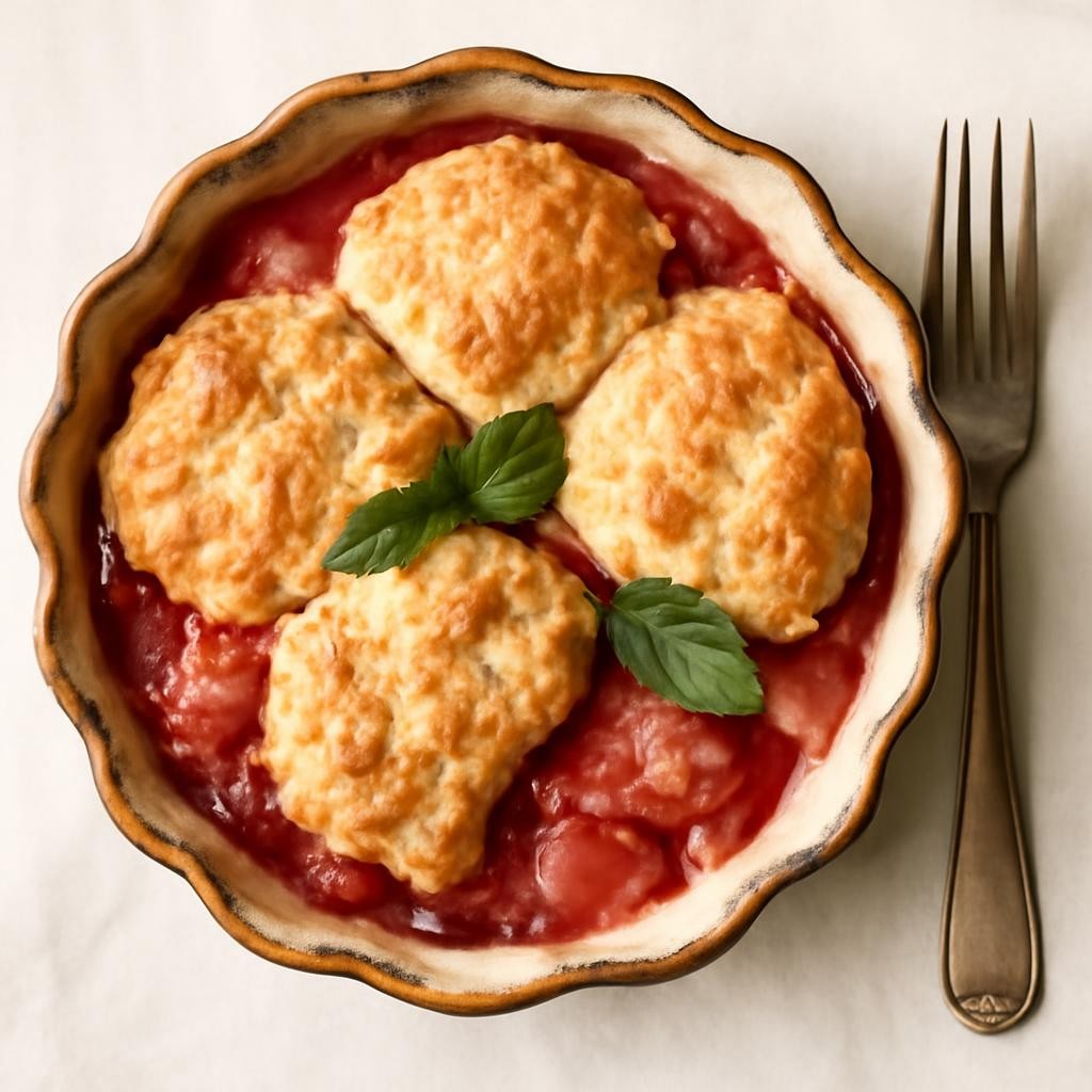 Rhubarb Cobbler