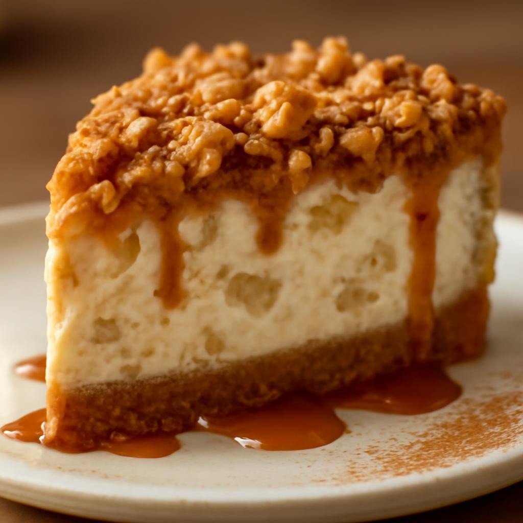 apple crisp cheesecake recipe