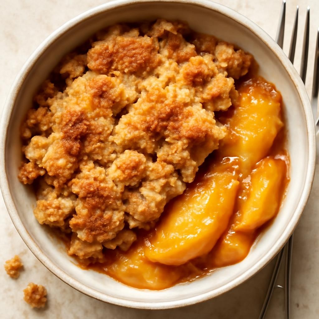gluten free peach cobbler