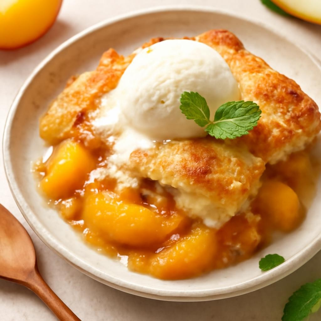 paula deen peach cobbler recipe
