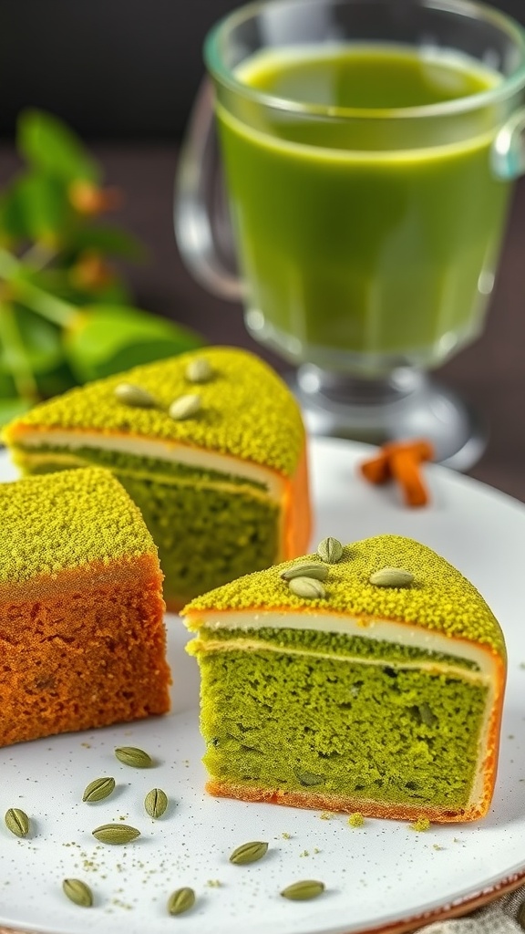 Matcha Green Tea Coffee Cake