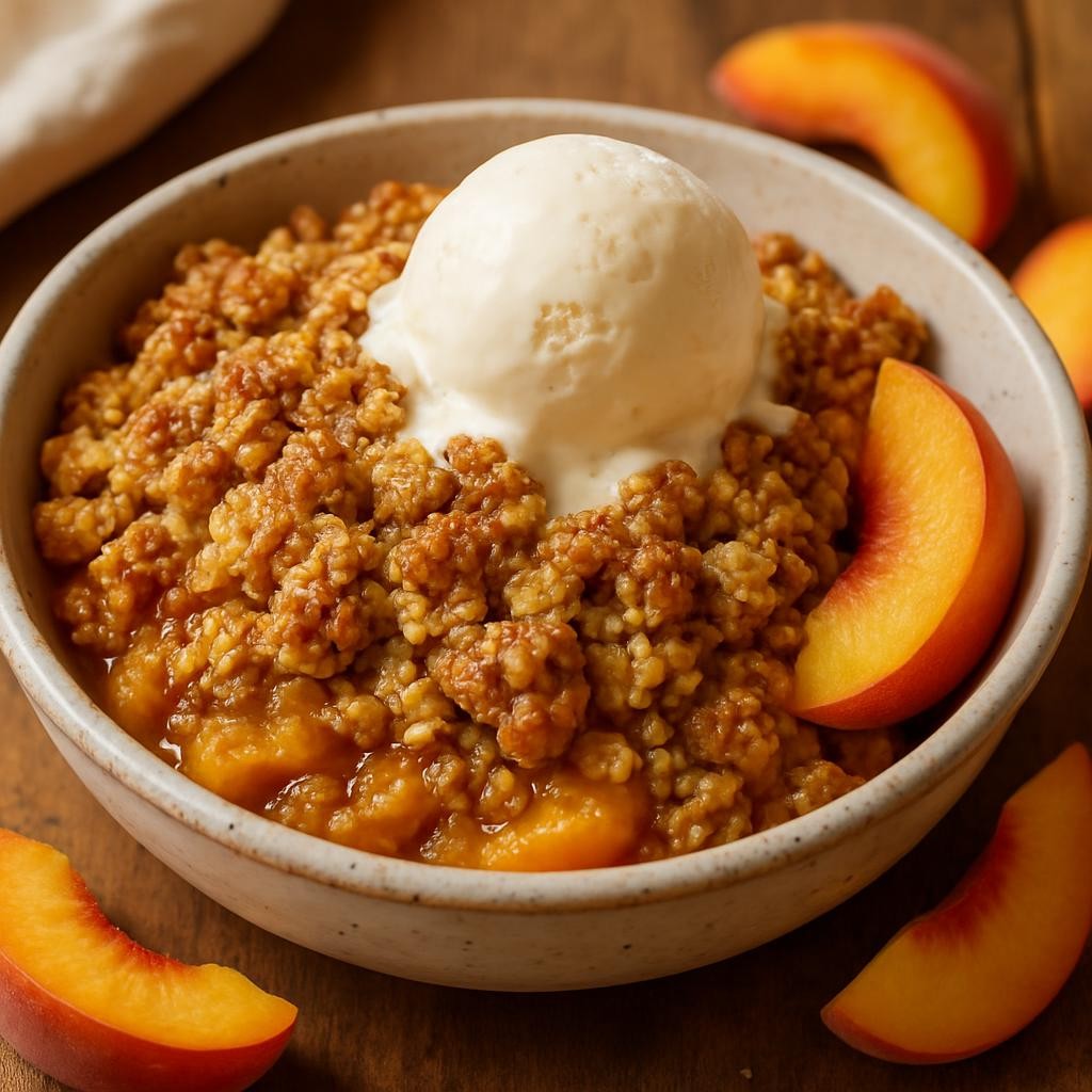 oatmeal peach crisp recipe