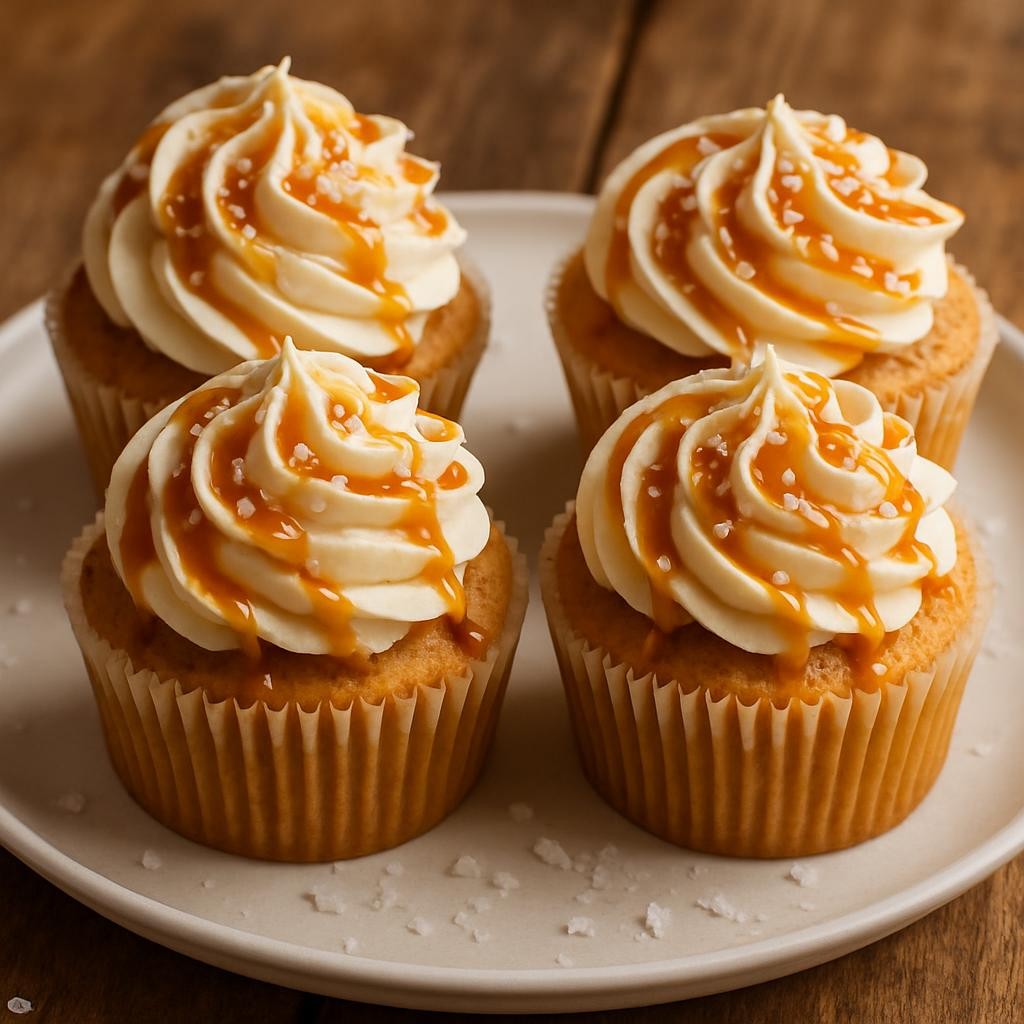 salted caramel cupcake