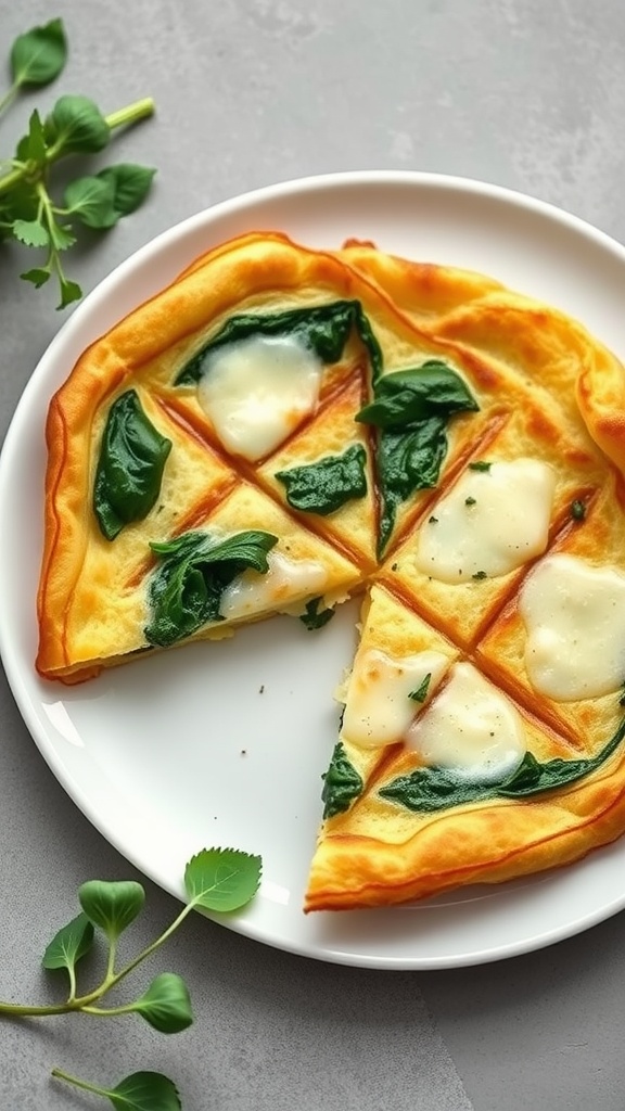 Savory Spinach and Cheese Dutch Baby Pancake