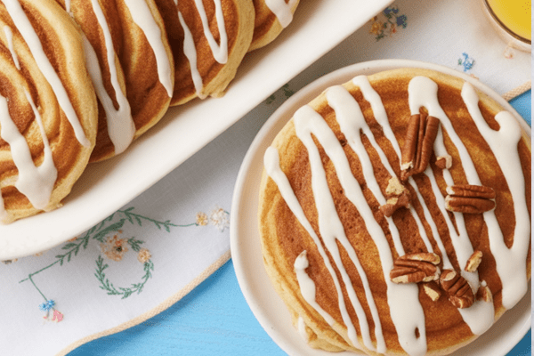 Cinnamon Roll Pancakes