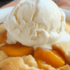 Crock Pot Peach Cobbler