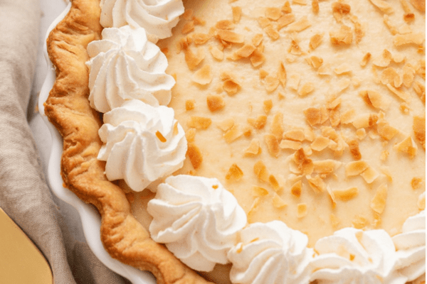 EASY Coconut Custard Pie