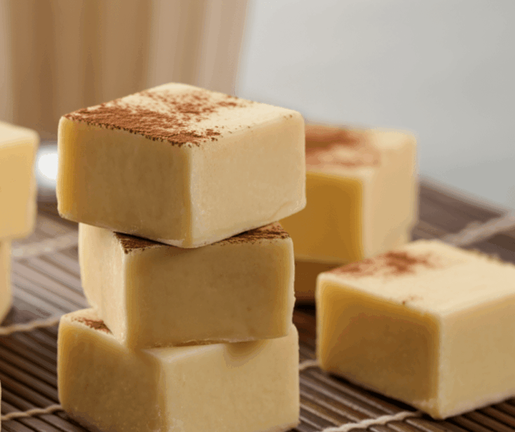 EASY Eggnog Fudge