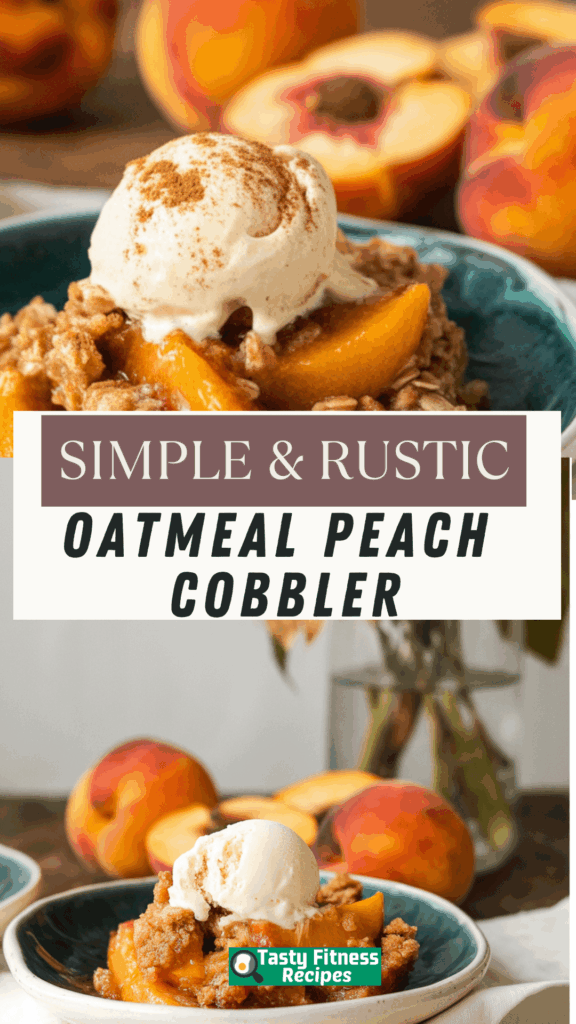 easy Oatmeal Peach Cobbler