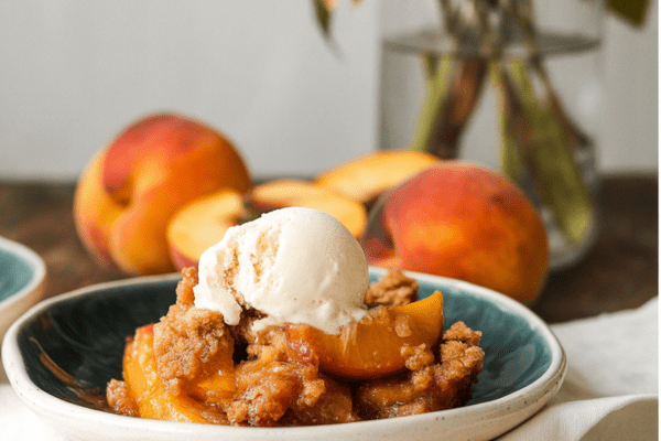 Oatmeal Peach Cobbler