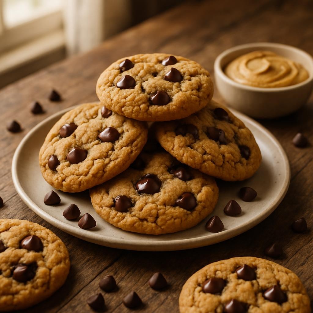 Peanut Butter Protein Chocolate Chip Cookies