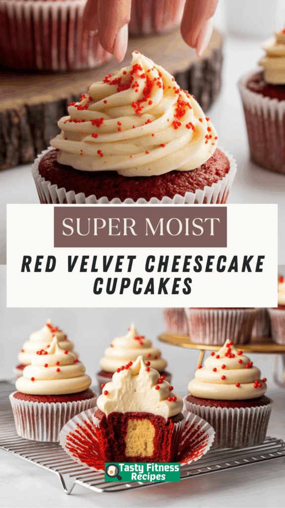 Red Velvet Cheesecake Cupcakes