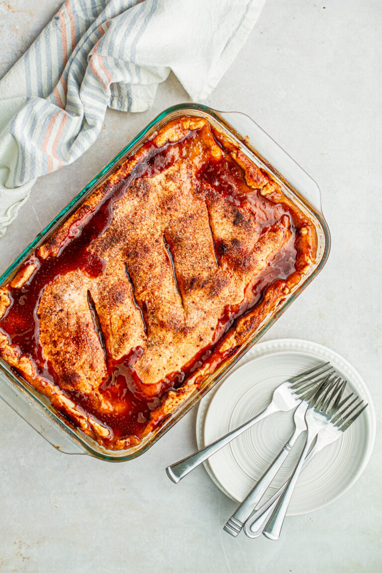 Double Crust Peach Cobbler