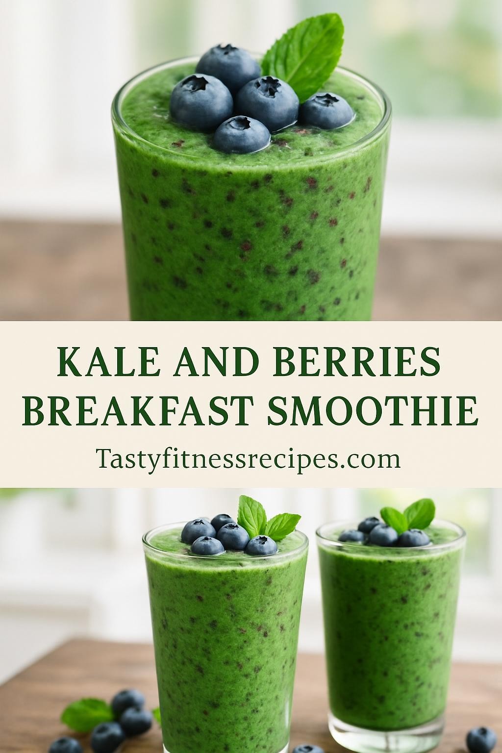 Kale and Berries Breakfast Smoothie