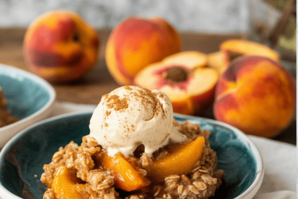 best Oatmeal Peach Cobbler