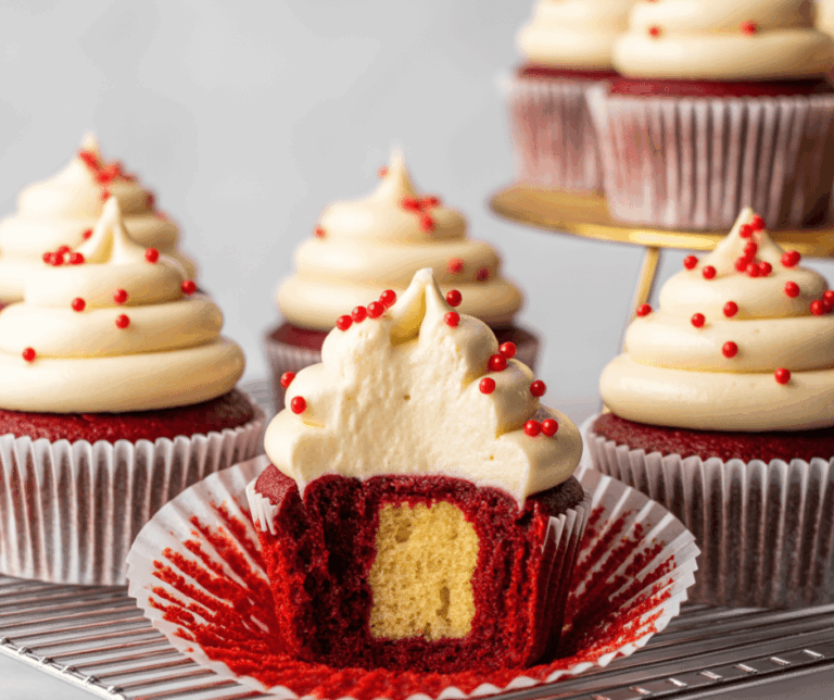 Red Velvet Cheesecake Cupcakes