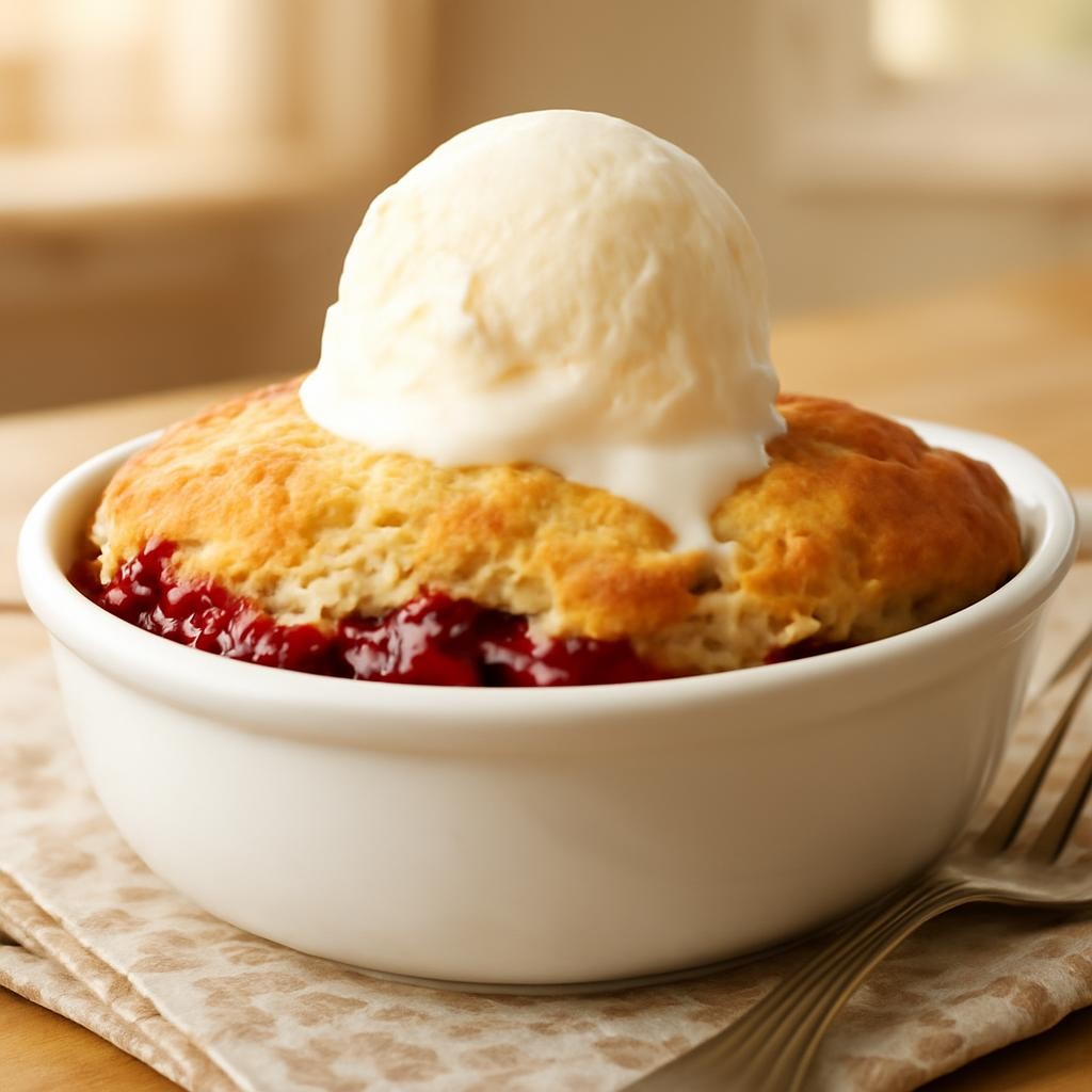 Fresh Cherry Cobbler
