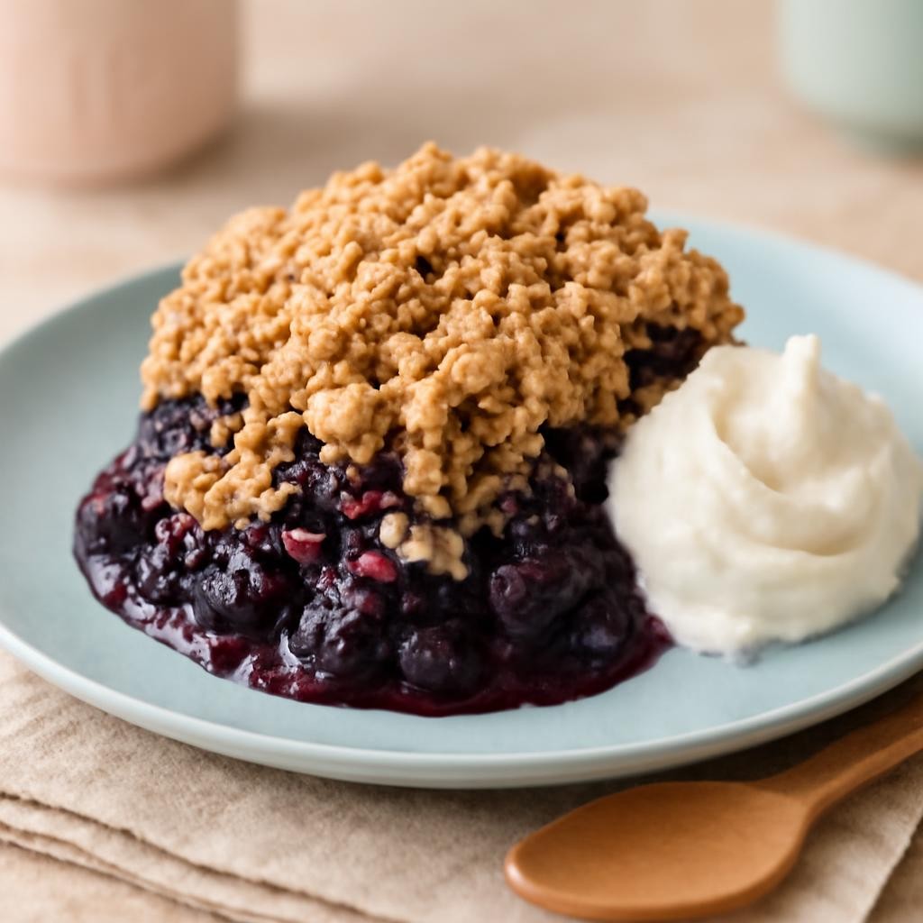 Frozen Blueberry Crisp
