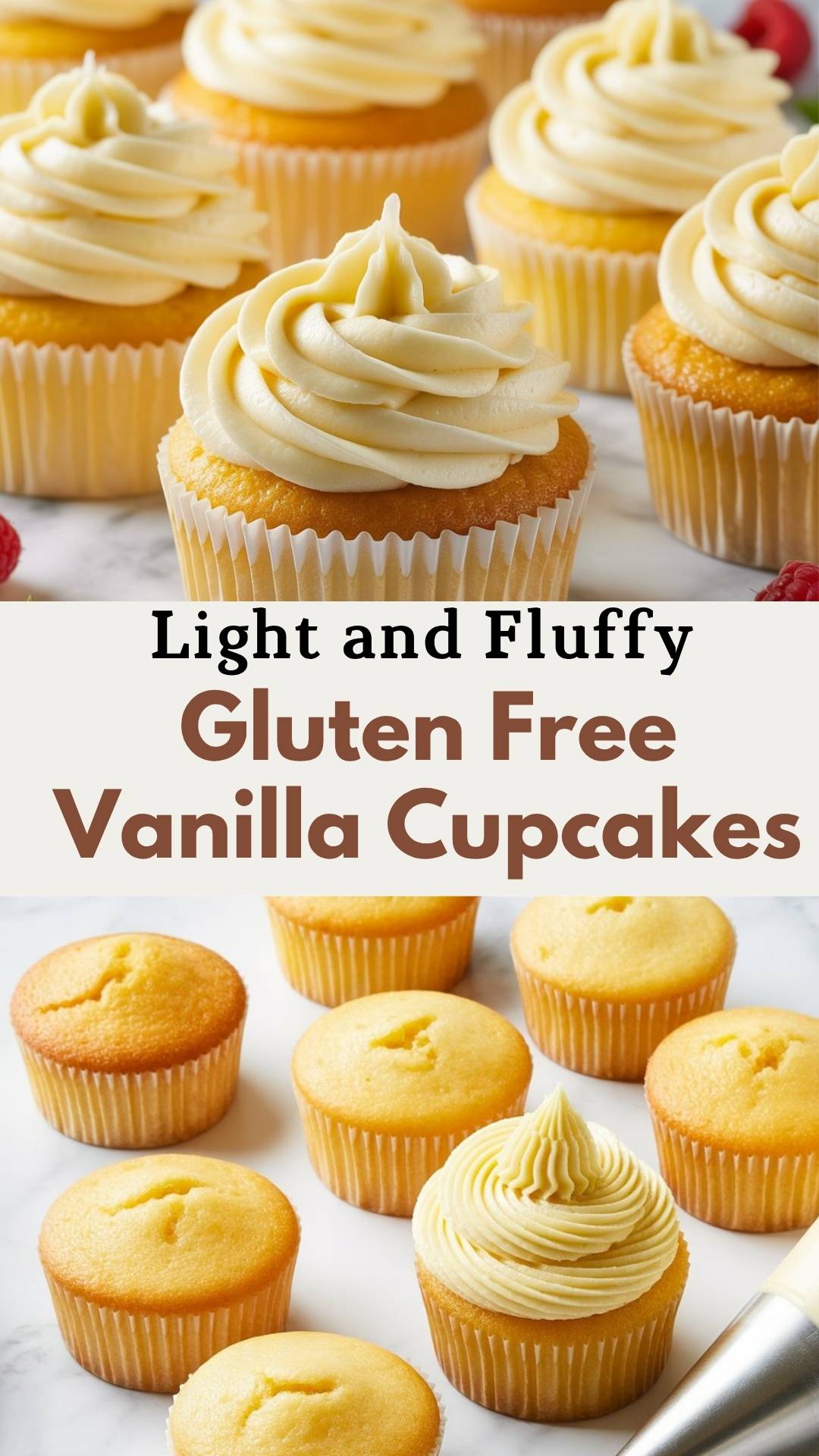 EASY Gluten Free Vanilla Cupcakes