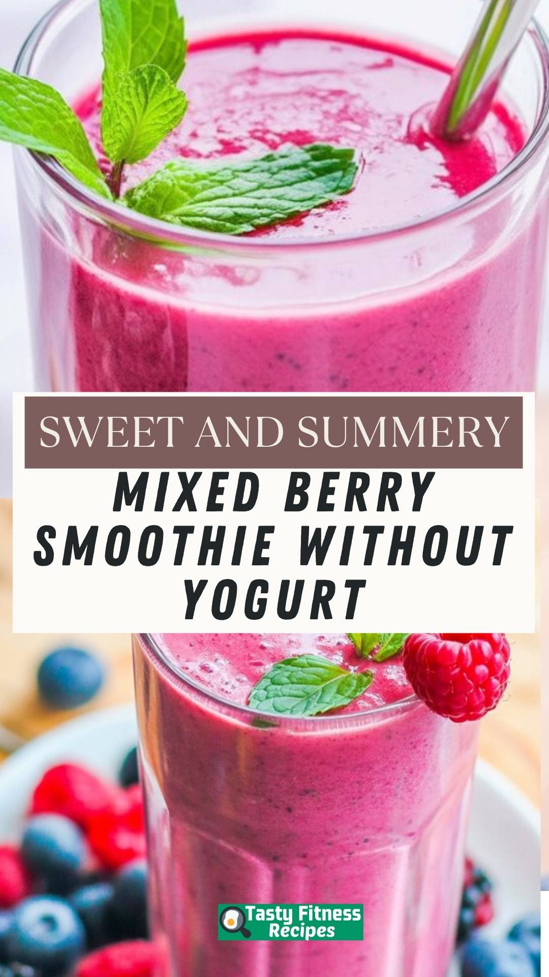 EASY Mixed Berry Smoothie Without Yogurt
