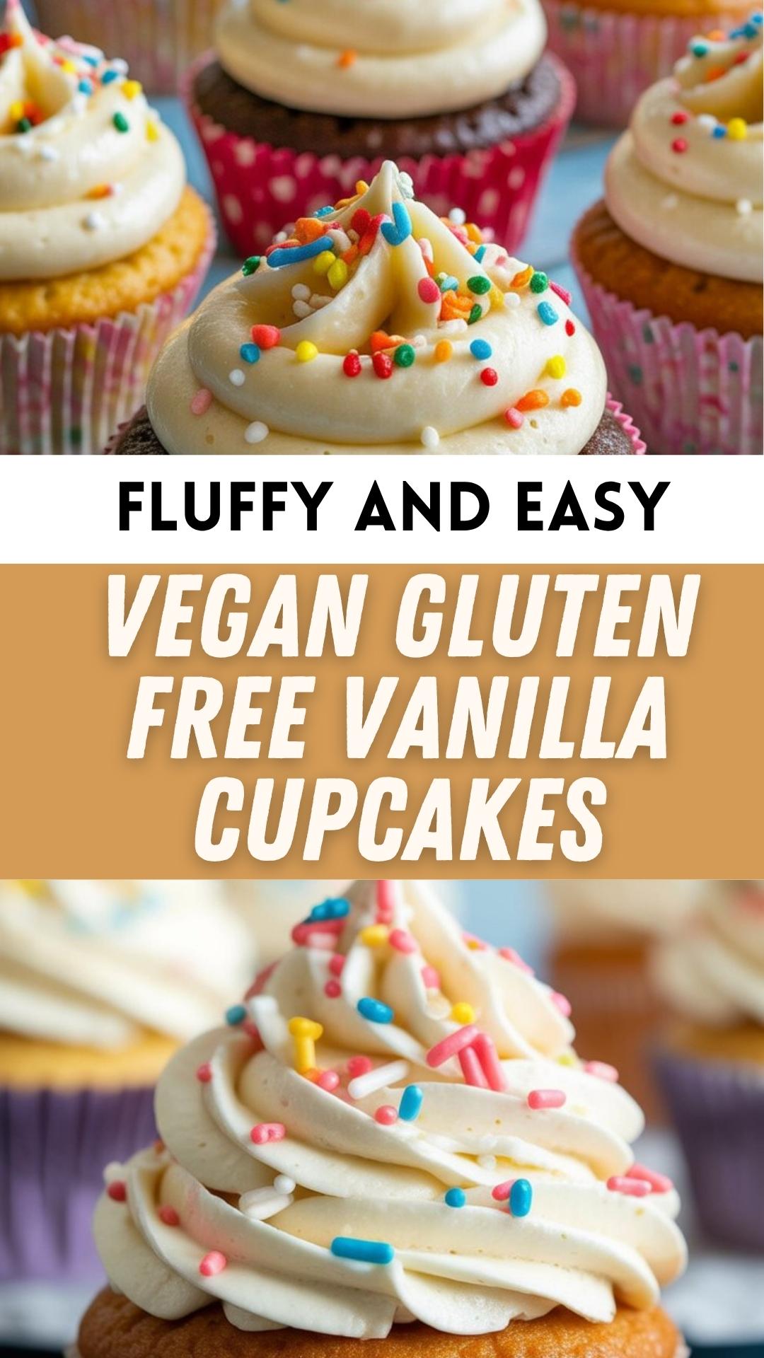 EASY Vegan Gluten Free Vanilla Cupcakes