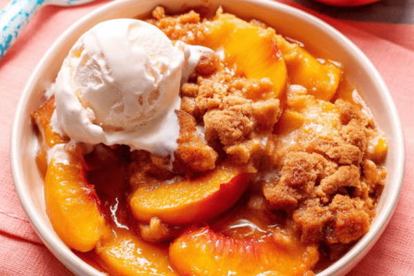 Vegan Peach Cobbler Vegan Peach Cobbler