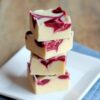 White Chocolate Cherry Fudge