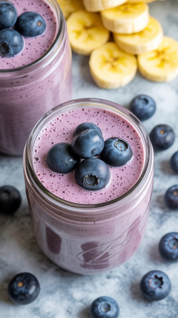 BEST Blueberry Banana Smoothie