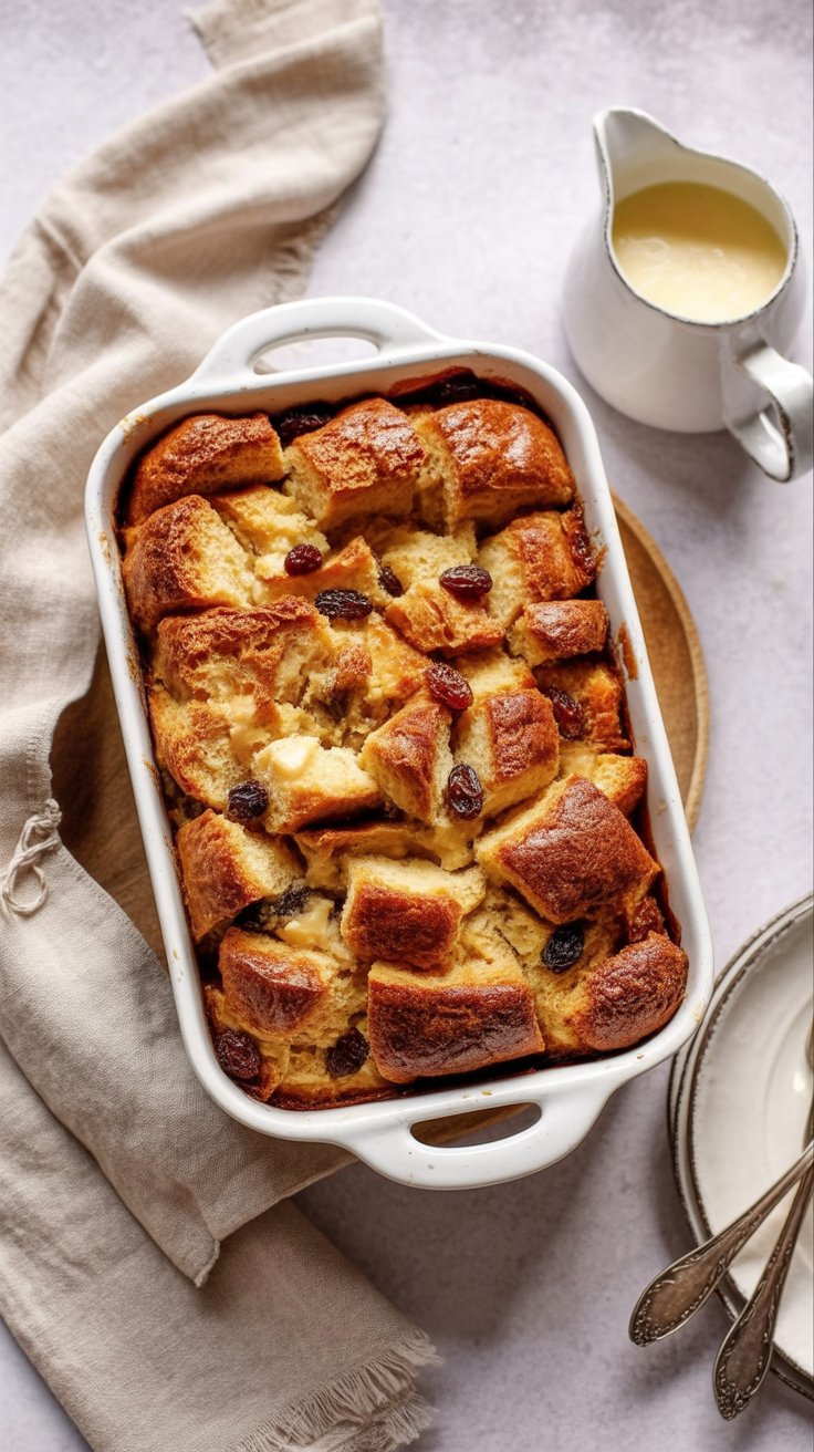 BEST Bread Pudding with Vanilla sauce