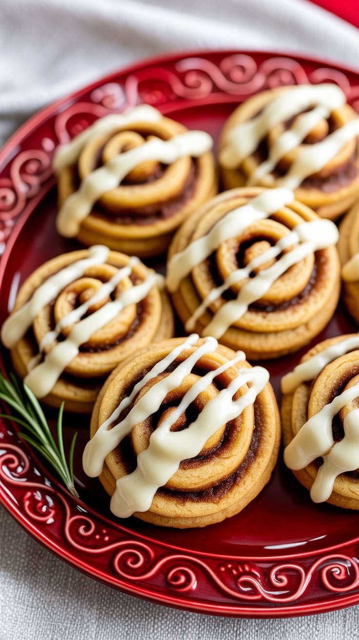 BEST Cinnamon Roll Cookies