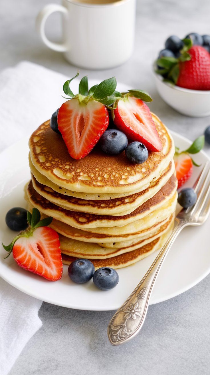 BEST Fluffy Coconut Flour Pancakes