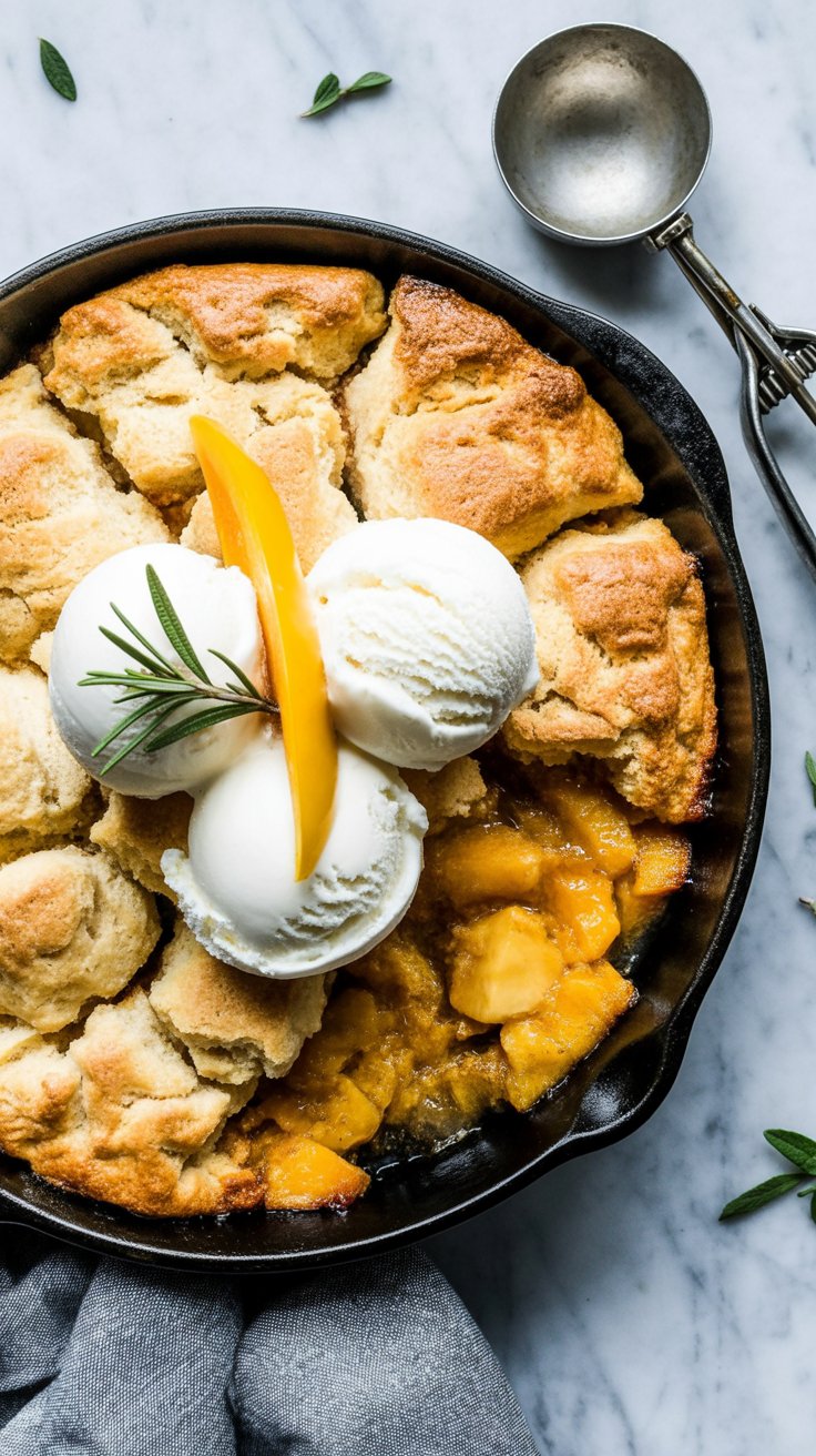 BEST Mango Cobbler