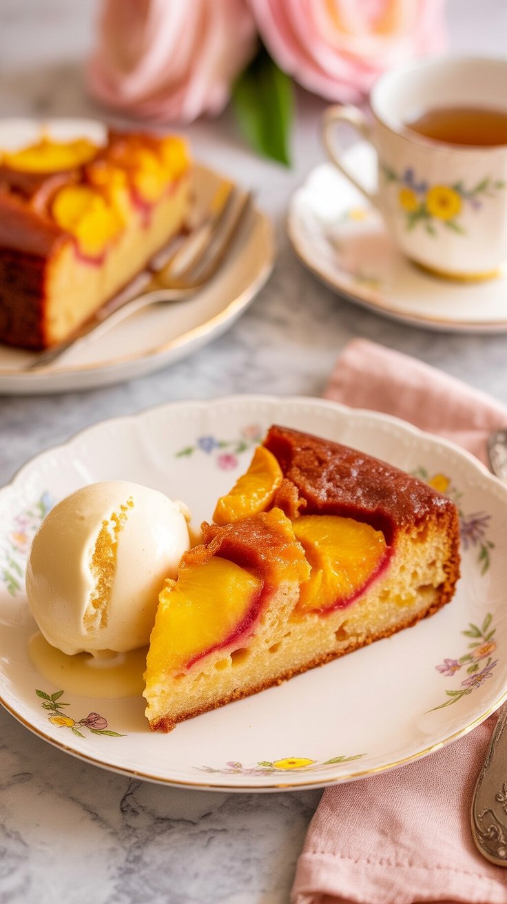 BEST Peach Cake
