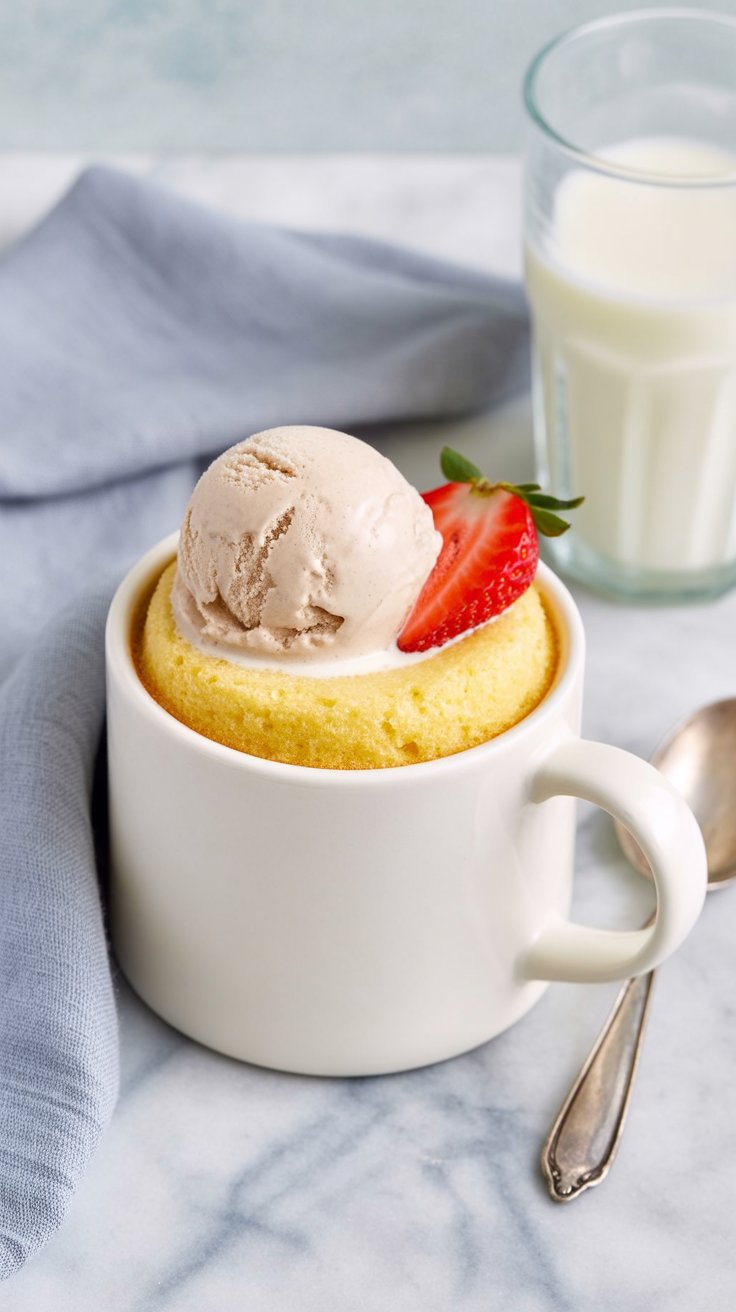 BEST Vanilla Mug Cake