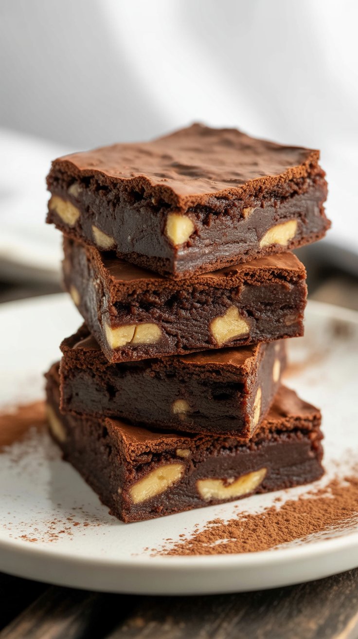 Classic Fudge Walnut Brownies