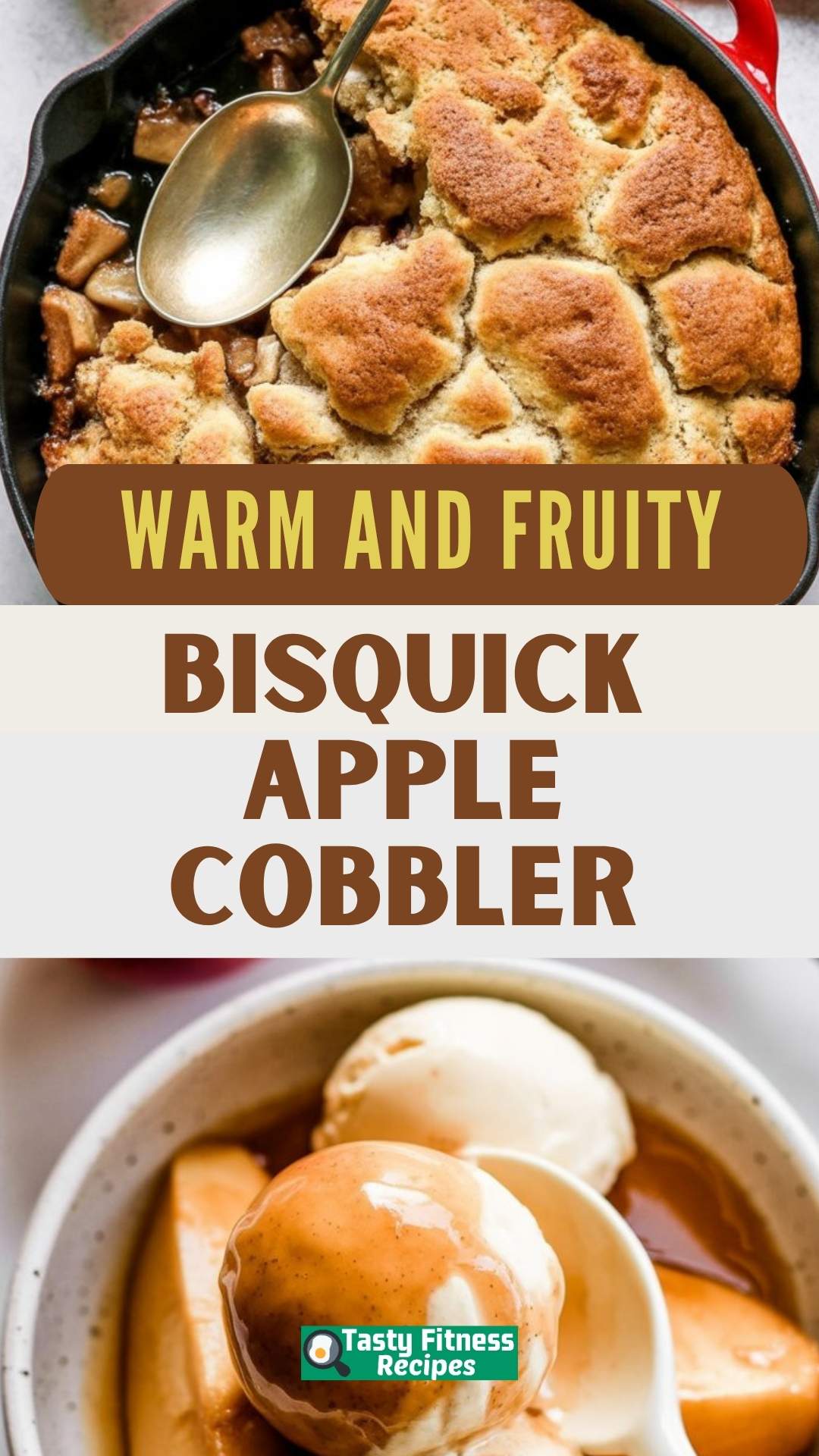EASY Bisquick Apple Cobbler