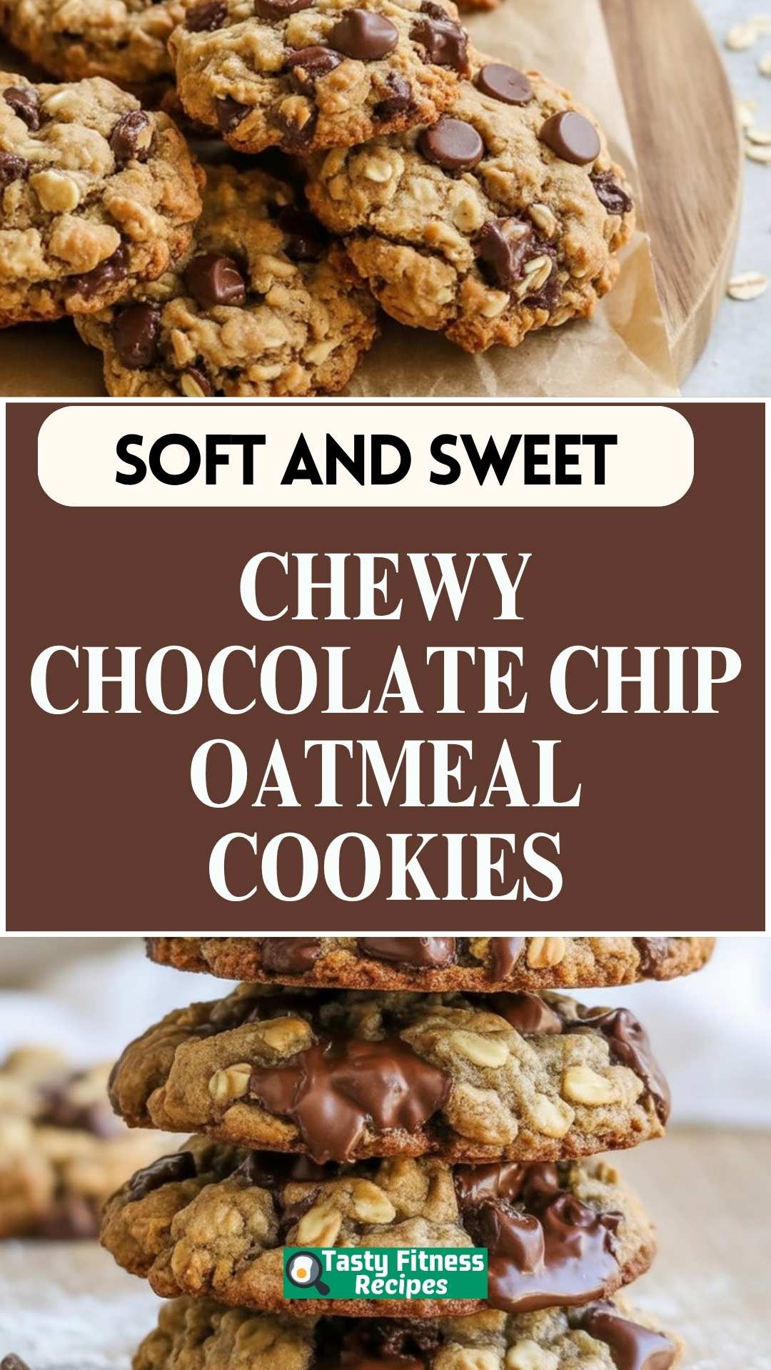 EASY Chewy Chocolate Chip Oatmeal Cookies