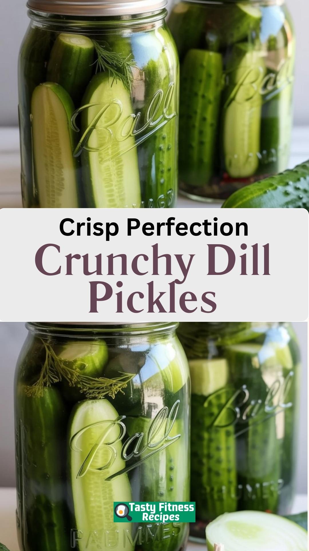 EASY Crunchy Dill Pickles
